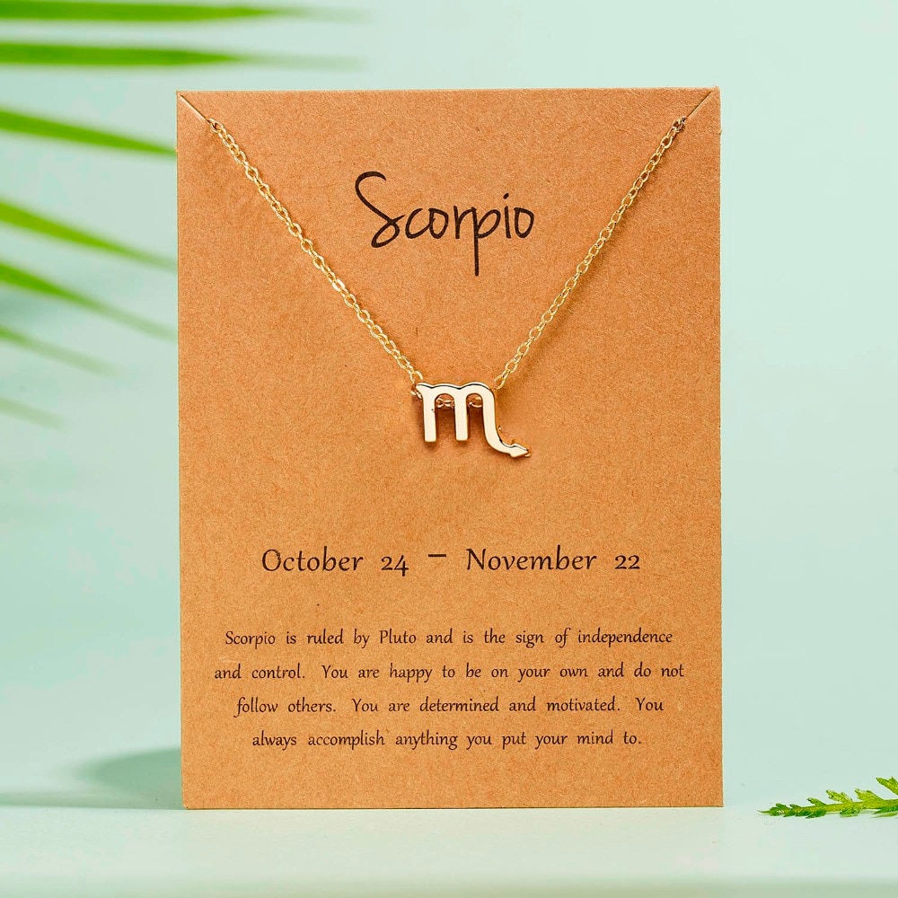 Zodiac Sign Constellations Pendants Necklaces