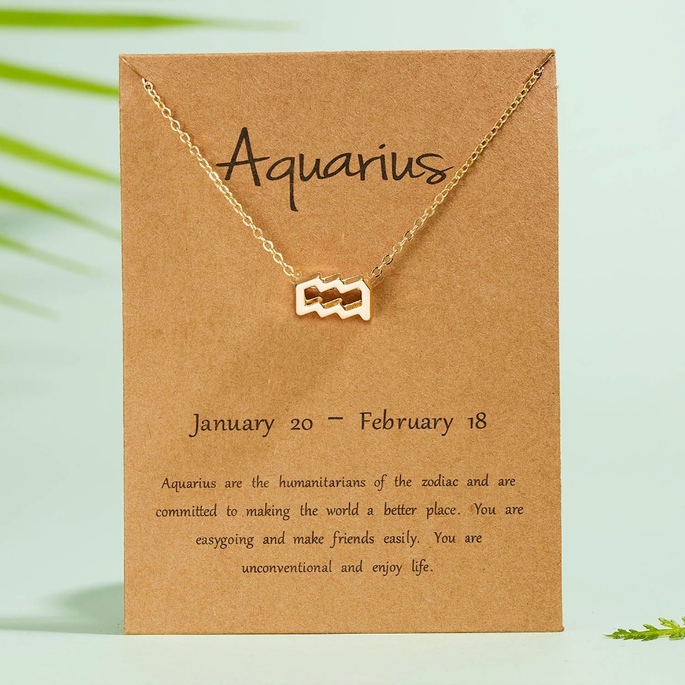 Zodiac Sign Constellations Pendants Necklaces