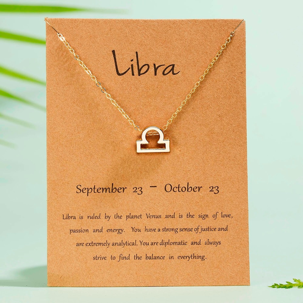 Zodiac Sign Constellations Pendants Necklaces