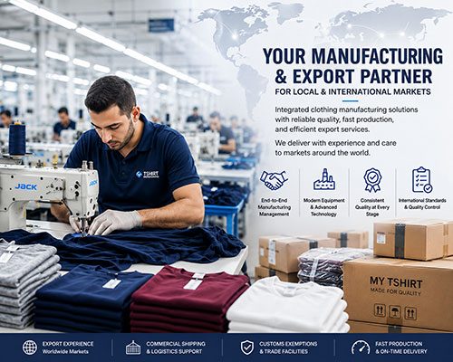 Professional garment manufacturing factory for export and wholesale clothing production